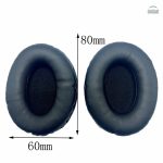Coussinet universel en simili cuir 80 x 60 mm pour casque audio