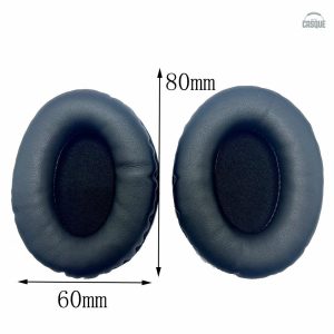 Coussinet universel en simili cuir 80 x 60 mm pour casque audio