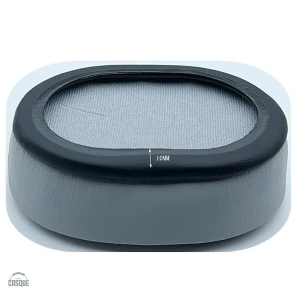 Coussinet simili cuir pour écouteurs, forme ovale