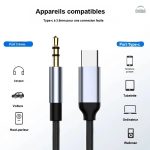 Adaptateur jack 3,5 mm pour appareils USB-C