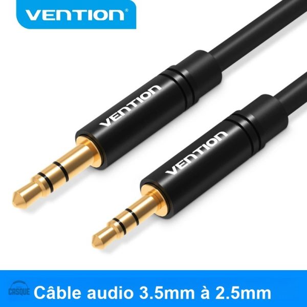cable-audio-jack-2-5mm-vers-3-5mm-1 Câble jack 2,5 mm vers 3,5 mm pour audio