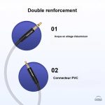 Câble jack 2,5 mm compatible avec appareils audio