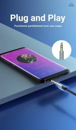 Câble jack 3,5 mm adapté aux systèmes audio portables