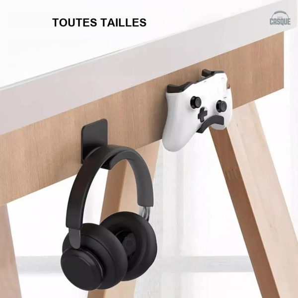 support-casque-adhesif-1 Support casque adhésif pour un rangement pratique