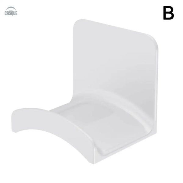 Support mural pour casque avec adhésif, durable et compact