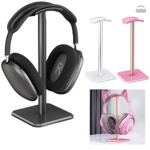 Support casque audio en aluminium élégant et moderne